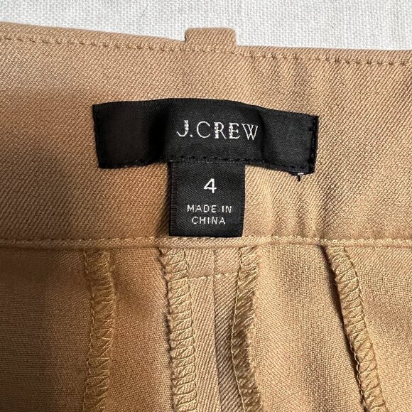 J.Crew Women’s Size 4 Camel/Tan Dress Pants – Slim/Ankle Crop - Picture 4 of 8